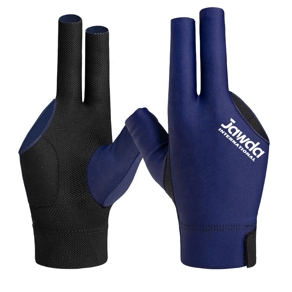 Men Women Fits Left and Right Hand Three Finger Gloves Anti Skid Pool Snooker Cue Glove Accessories