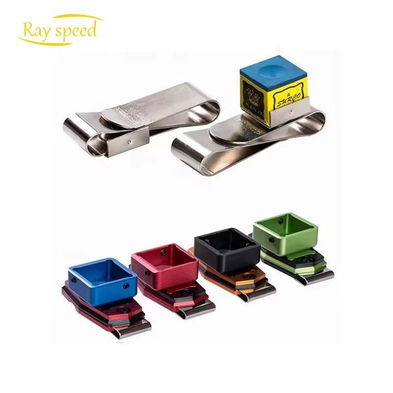 Rayspeed Hot Selling Factory Direct Cheap Pool Chalk Billiard Accessory 2pcs a Box Colorful Billard Pool Chalks Snooker Chalks