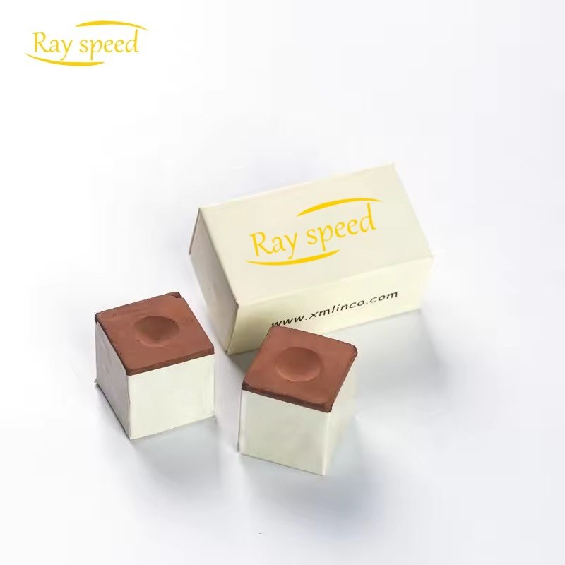 Rayspeed Hot Selling Factory Direct Cheap Pool Chalk Billiard Accessory 2pcs a Box Colorful Billard Pool Chalks Snooker Chalks