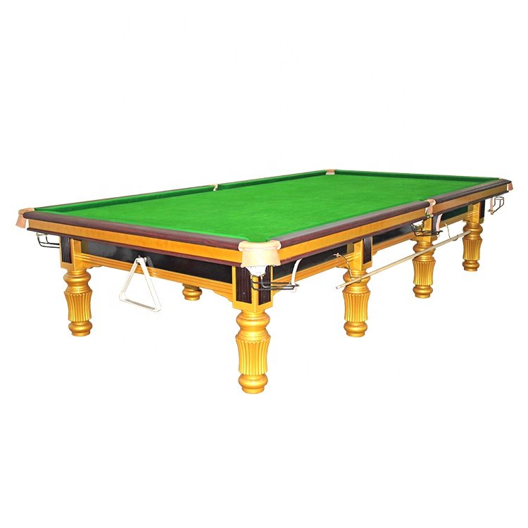 High Quality 12ft Snooker & Billiard Table Solid Wood Legs Professional Game Table