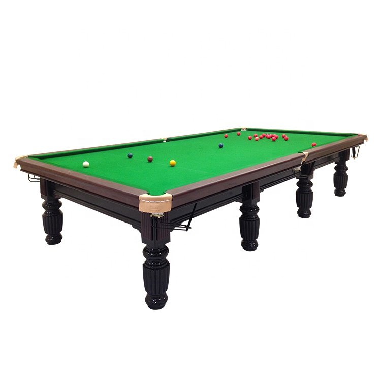 High Quality 12ft Snooker & Billiard Table Solid Wood Legs Professional Game Table