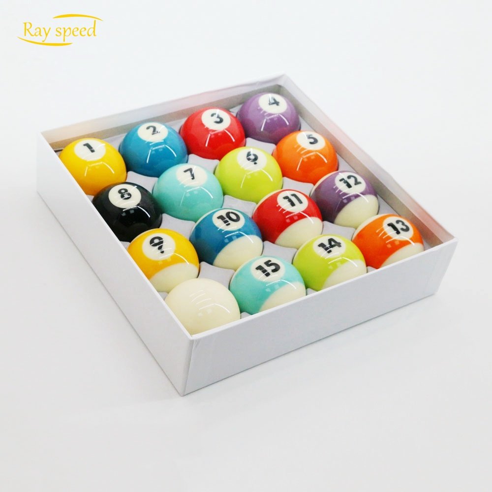 Rayspeed Billiard Ball Set Regulation Size 2-1/4 Inch American Style Pool Ball Set Complete 16 Balls Pool Table Accessories