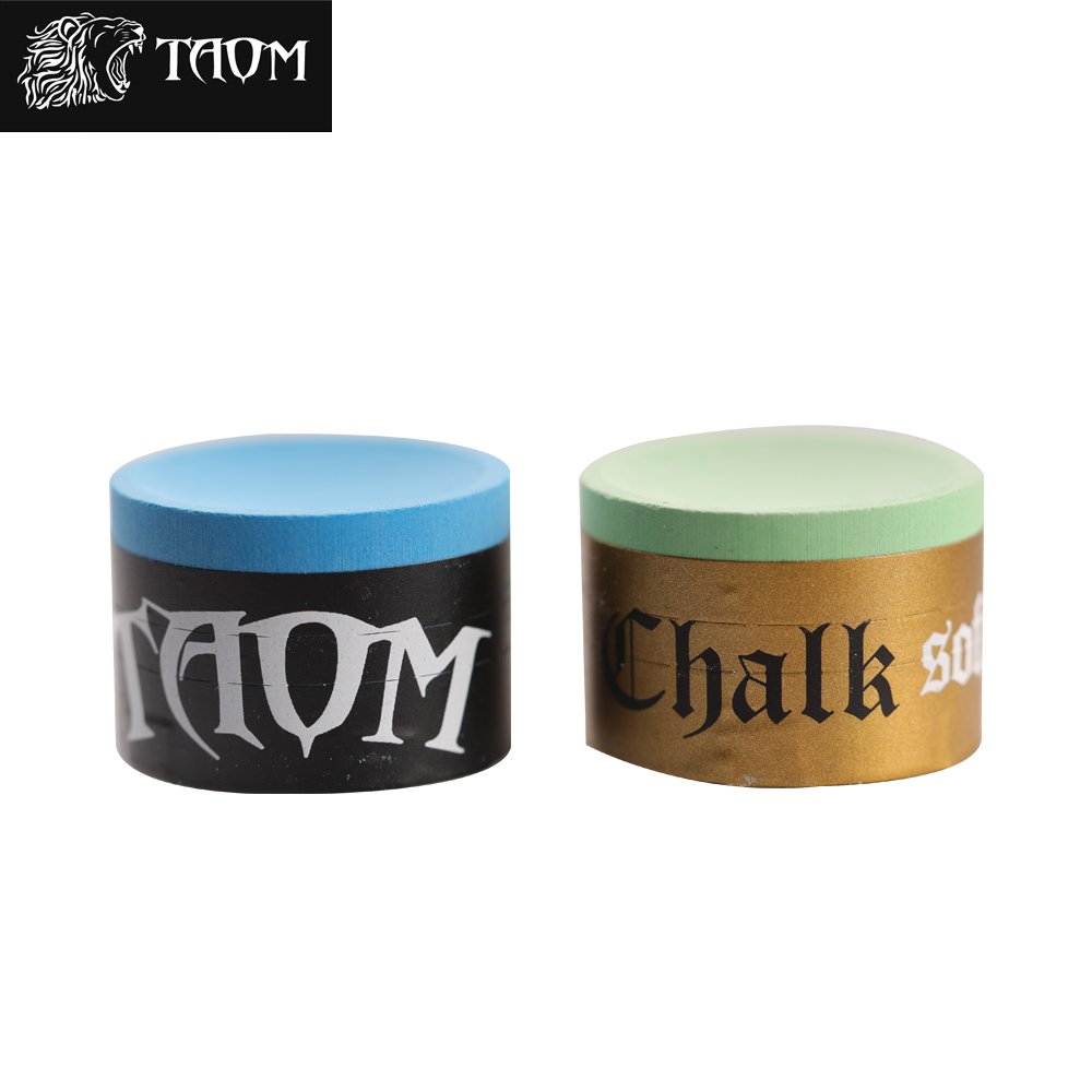 Genuine taom round chalk blue green pink professional billiard accessories