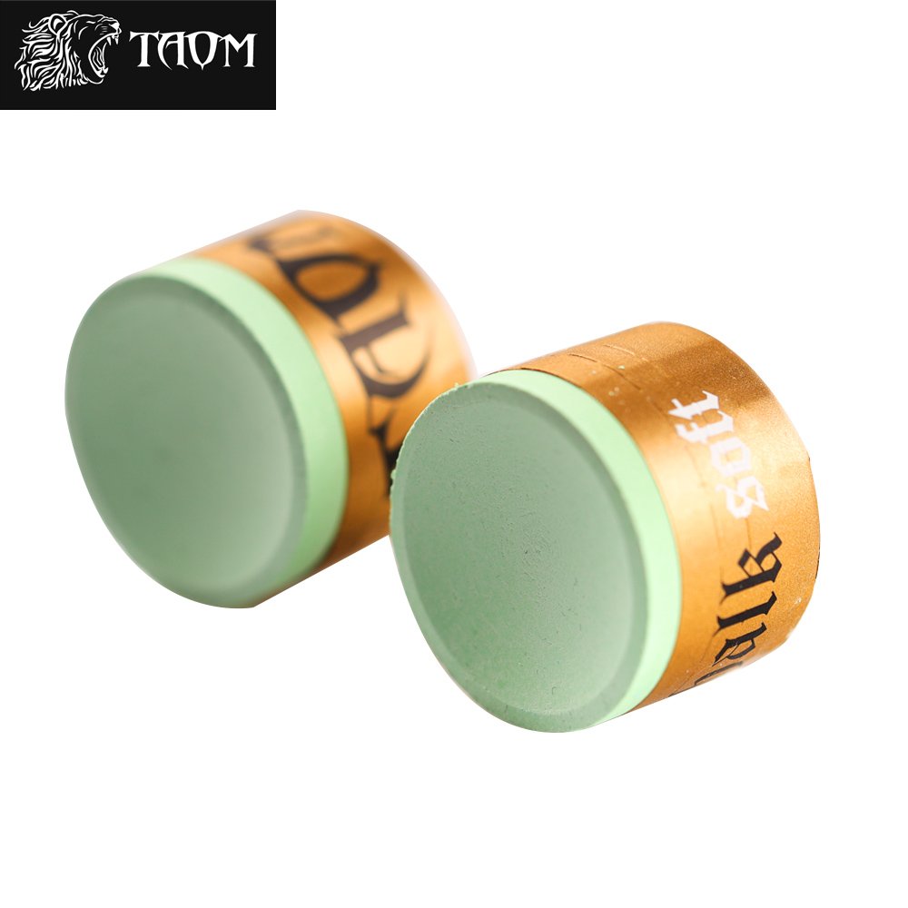 Genuine taom round chalk blue green pink professional billiard accessories