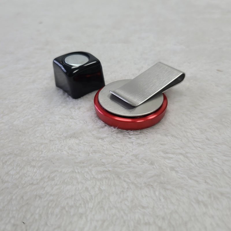Xmlivet Stainless Steel High Magnetic chalk holders with clips Billiards Pool Carom Snooker chalk cages Billiard accessories
