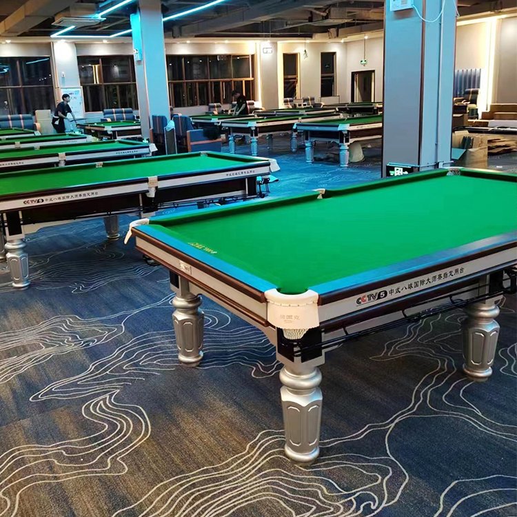 2024 SPKI factory direct sale 9ft customized Chinese black 8 ball billiard pool table for daily entertainment