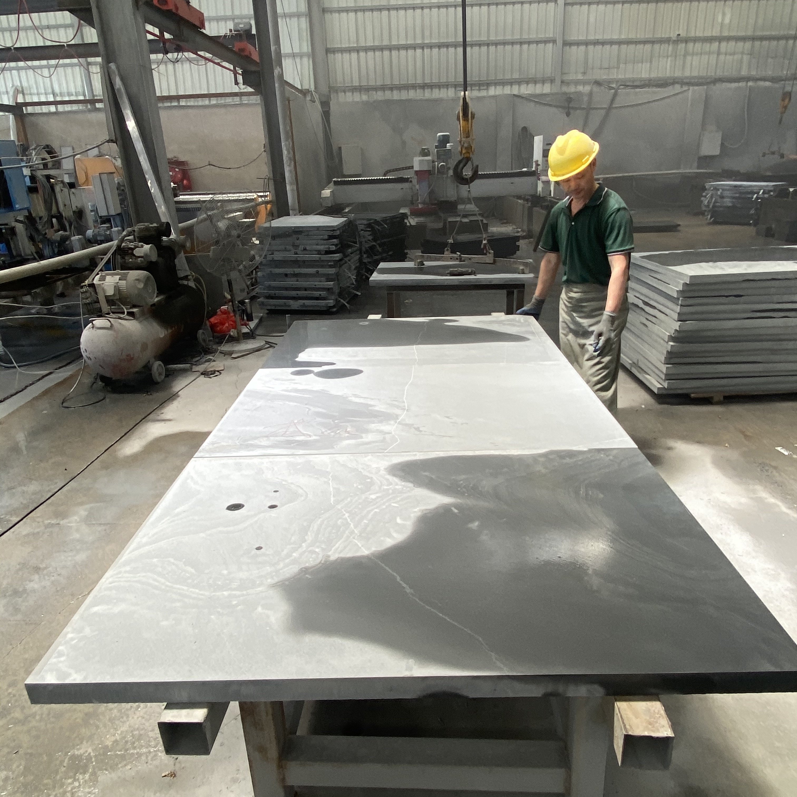 Natural Stone High-Precision Billiards Table Slate Bed 6 Feet 7 Feet 8 Feet Billiards Table Stone Slab