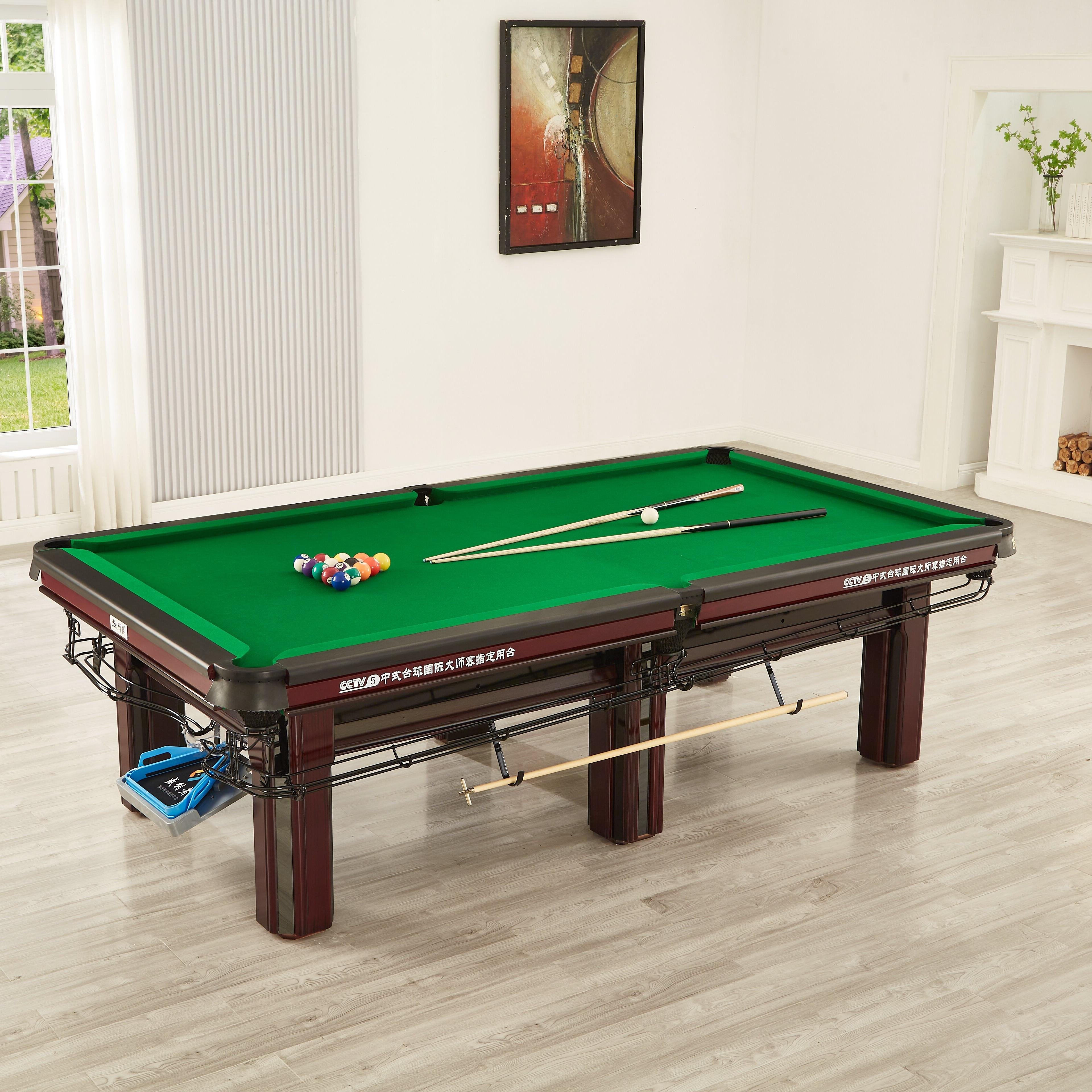 Customization Free Brand LOGO 9Ft Solid Wood Frame Indoor Billiard Table Profesional Mesa De Billar