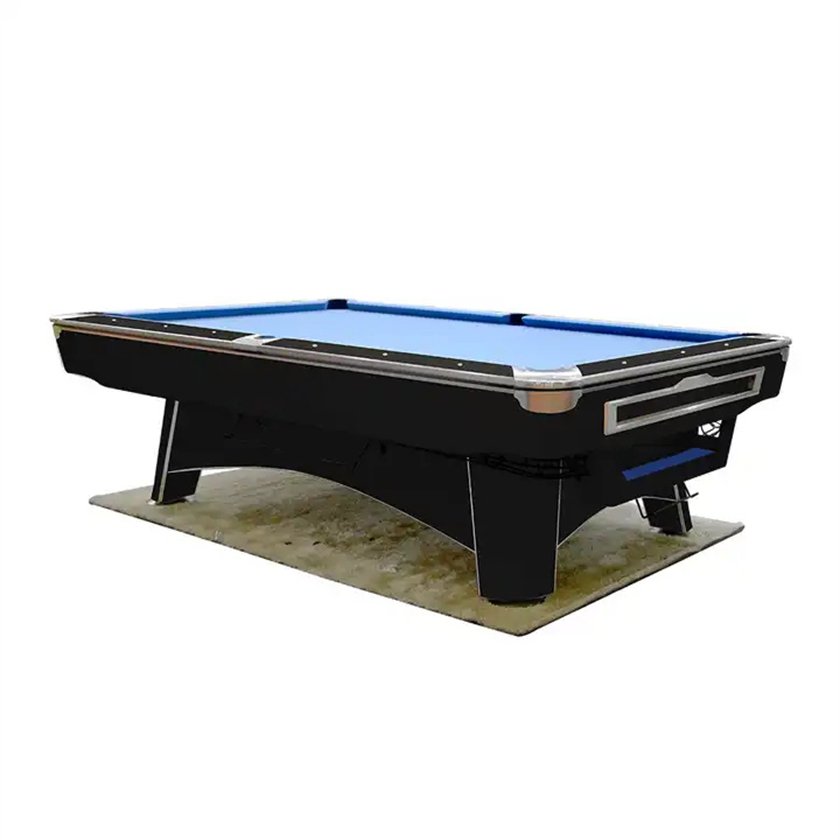 Wholesale Professional 9ft Solid Wood Tournament Series Pool Table Luxury Snooker Billiard Automatic Ball Return System Cue