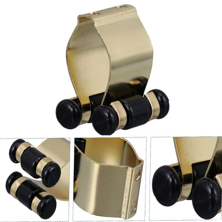 Wall- Mounted Adjustable Pool Snooker Billiard Table Cue Rack Parts Brass Cue Clips