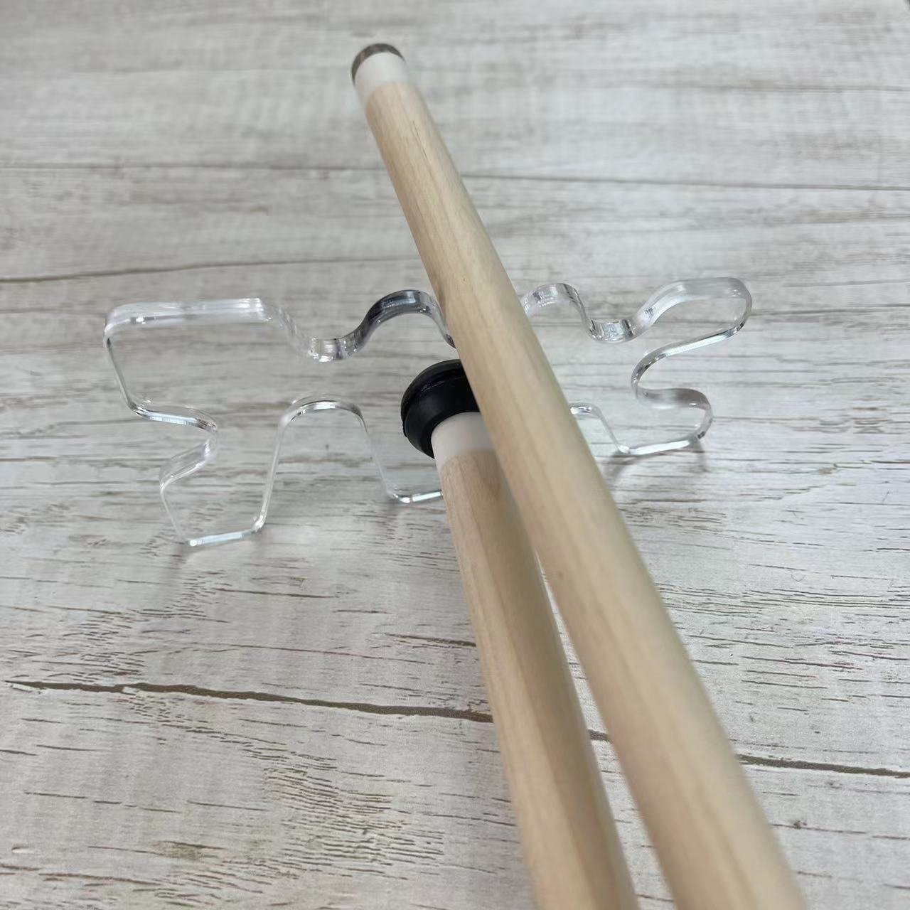 Acrylic Transparent Unique Style Pool Billiard Cue Bridge Head Cue Rack
