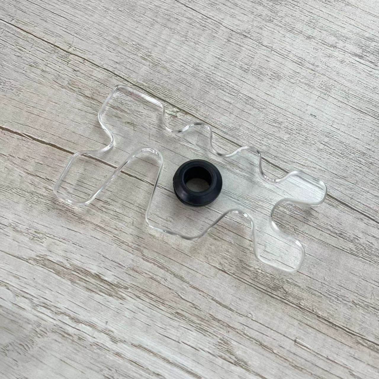 Acrylic Transparent Unique Style Pool Billiard Cue Bridge Head Cue Rack