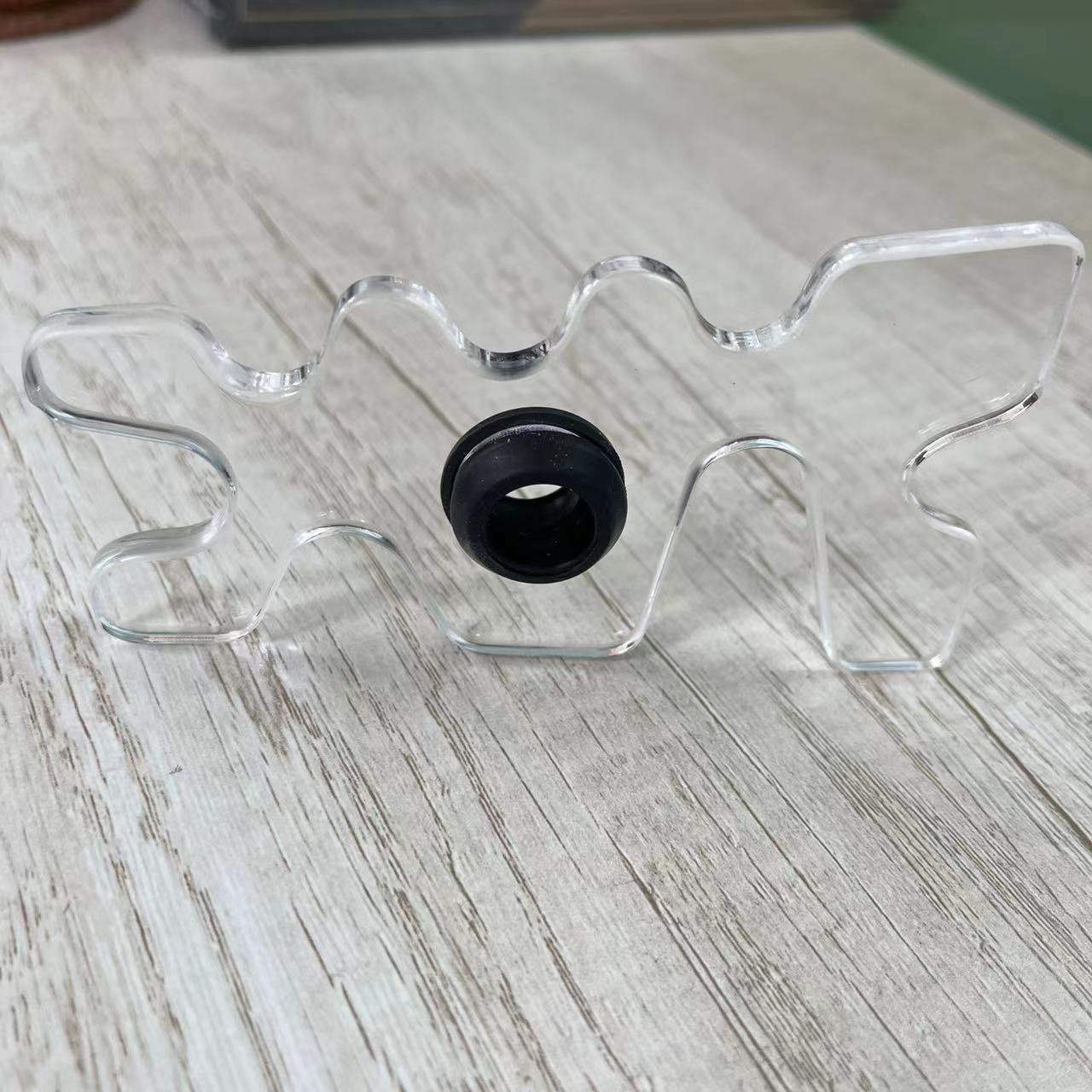 Acrylic Transparent Unique Style Pool Billiard Cue Bridge Head Cue Rack