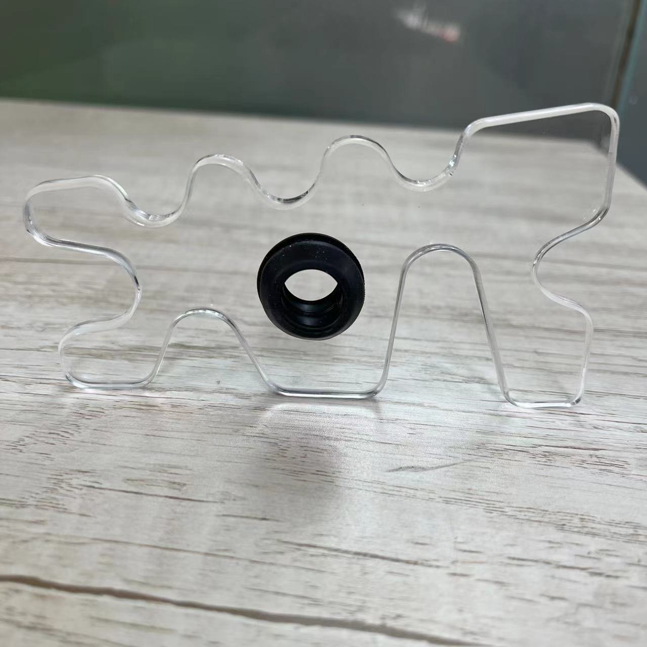 Acrylic Transparent Unique Style Pool Billiard Cue Bridge Head Cue Rack