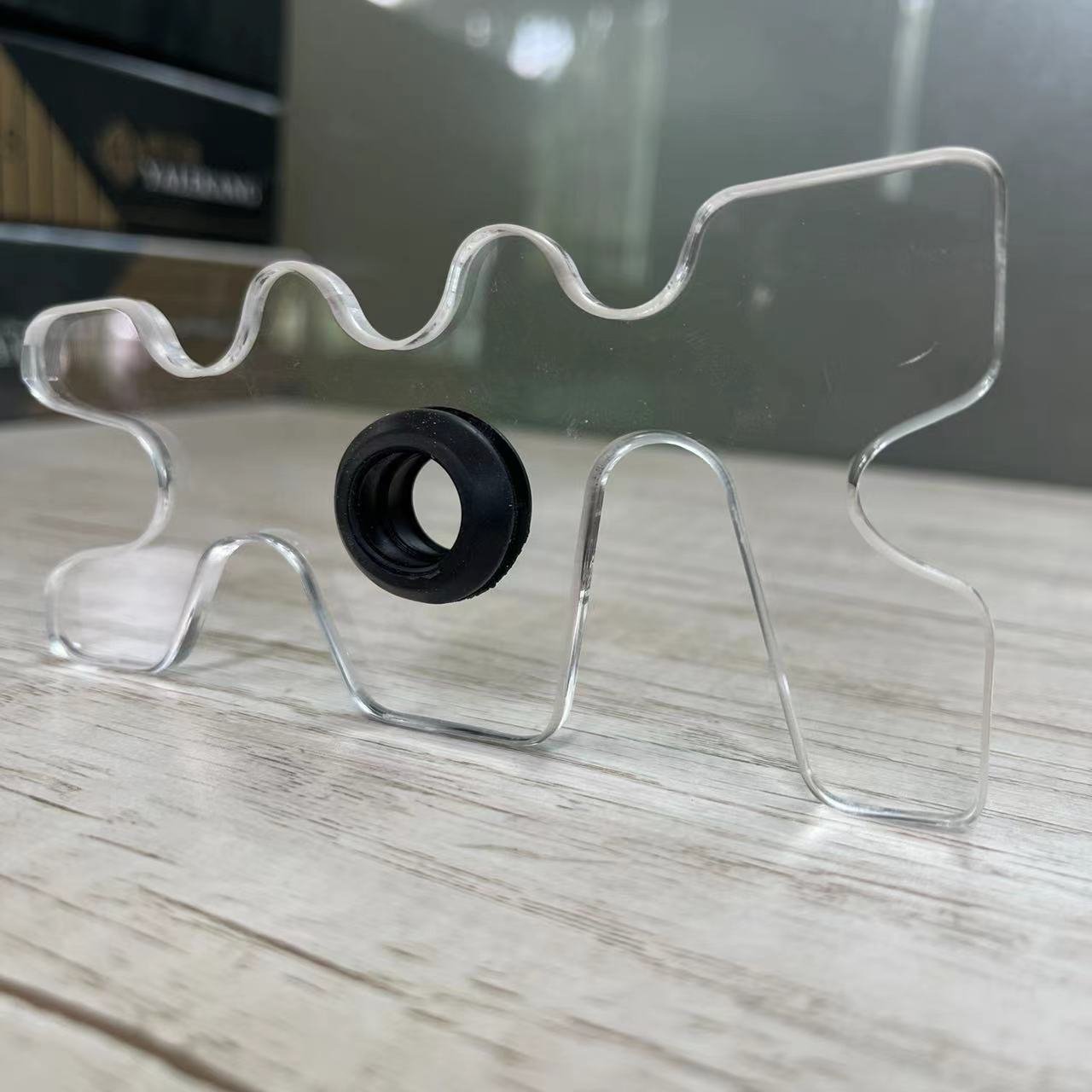 Acrylic Transparent Unique Style Pool Billiard Cue Bridge Head Cue Rack