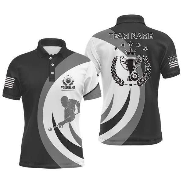 Wholesale Custom Sublimation Billiard Polo Shirts Jerseys Billiard Shirts For Team Design Logo Polo Snooker Shirt