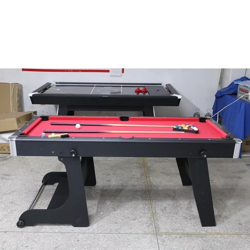 Fold leg 3in1 pool tennis game indoor table