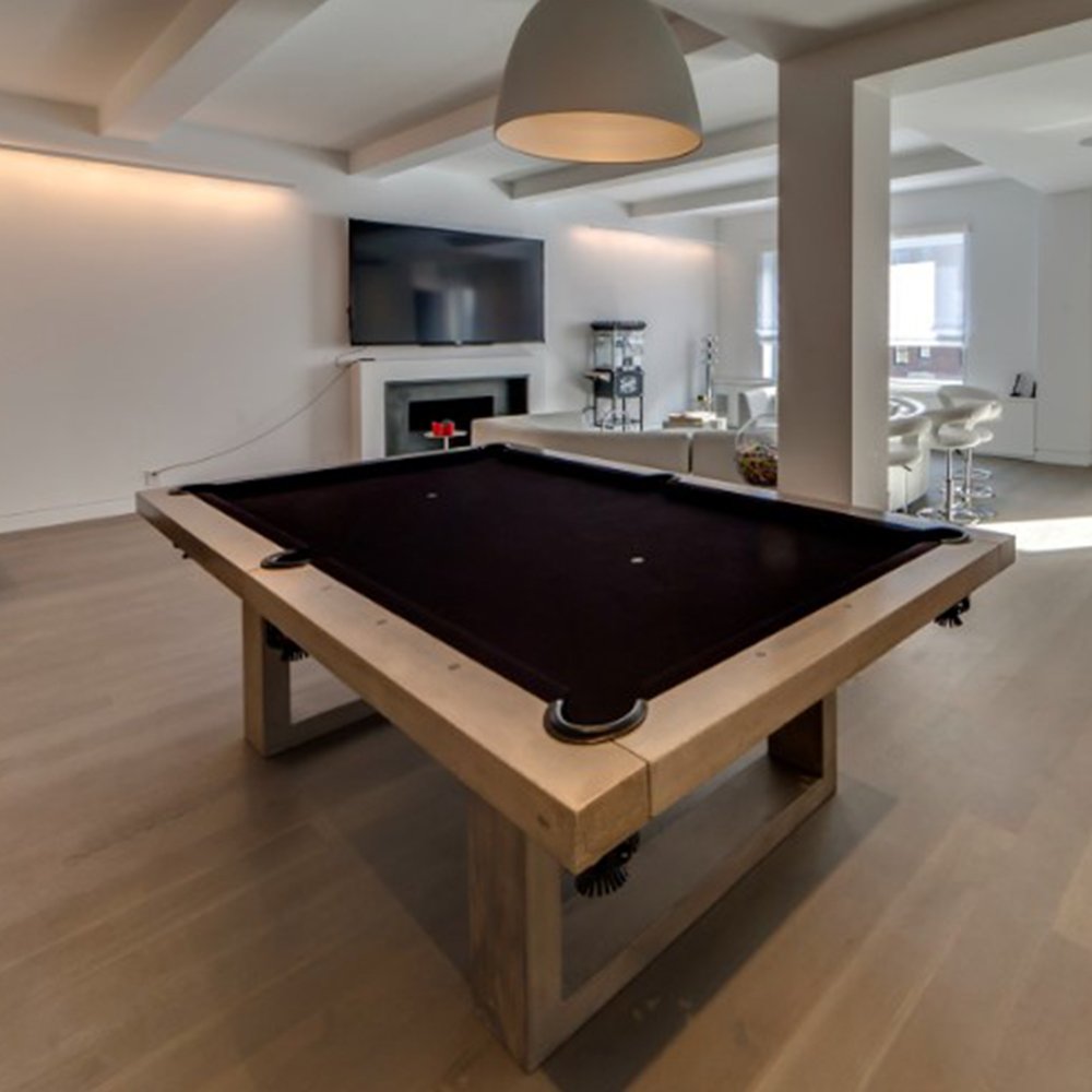Luxury Modern Indoor Snooker Billiards Sports Table Interactive Comprehensive Pool Accessories PVC Custom Entertaining Athletics