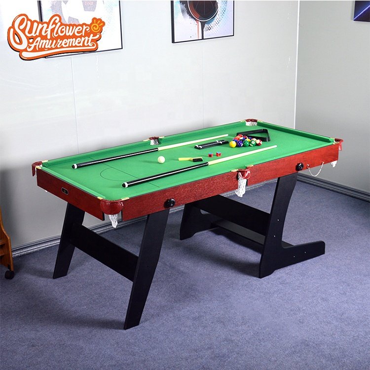 Game Machine For Game Center Amusement Equipment Folding Portable Standard Snooker Billiard Tables for Sale