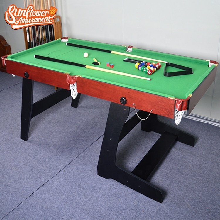 Game Machine For Game Center Amusement Equipment Folding Portable Standard Snooker Billiard Tables for Sale