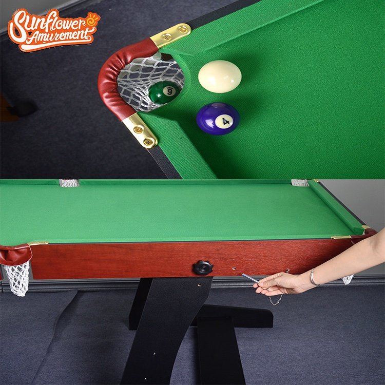 Game Machine For Game Center Amusement Equipment Folding Portable Standard Snooker Billiard Tables for Sale