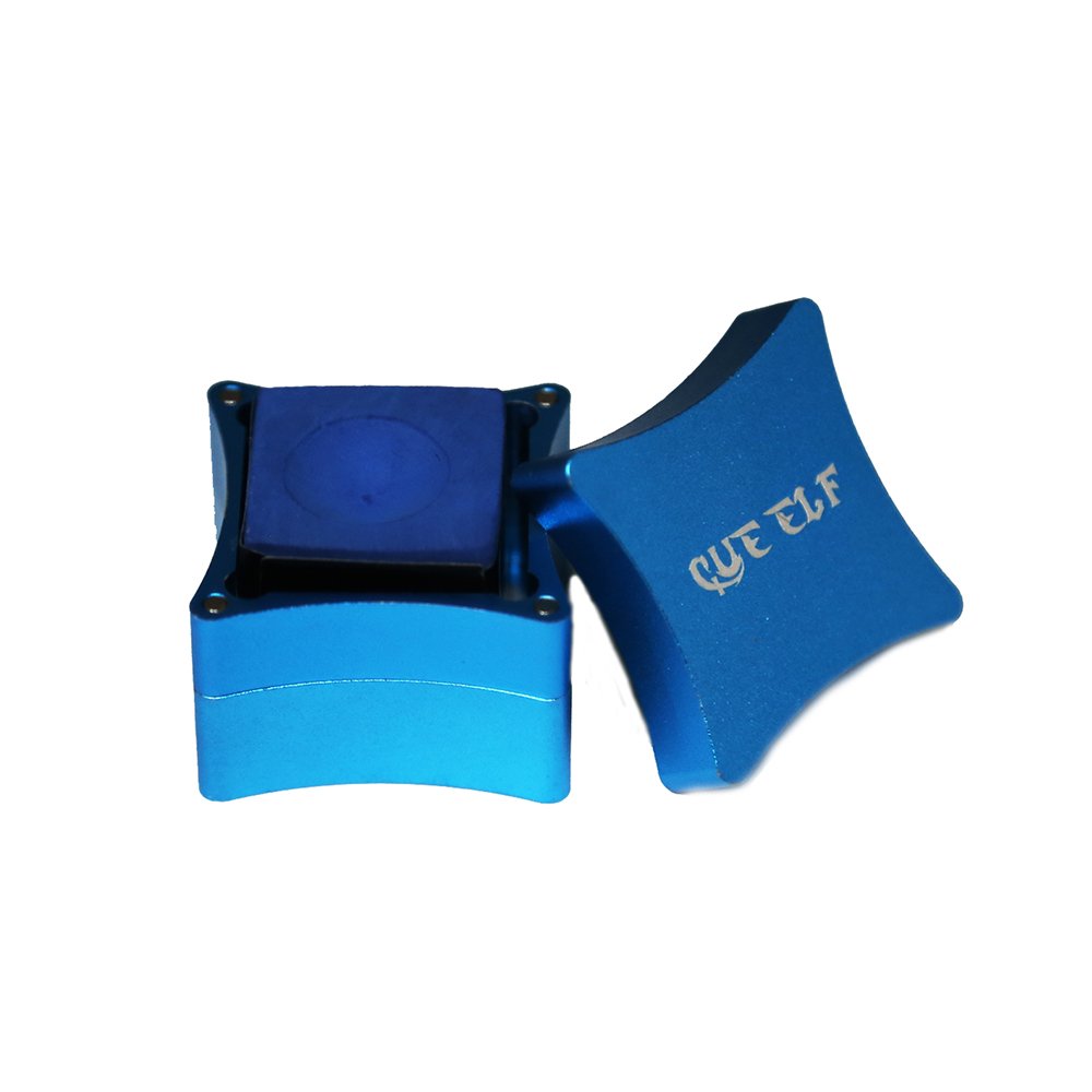 Xmlinco popular 3 layers blue color billiards chalk holder case with magnetic snooker/billiard pool chalk box