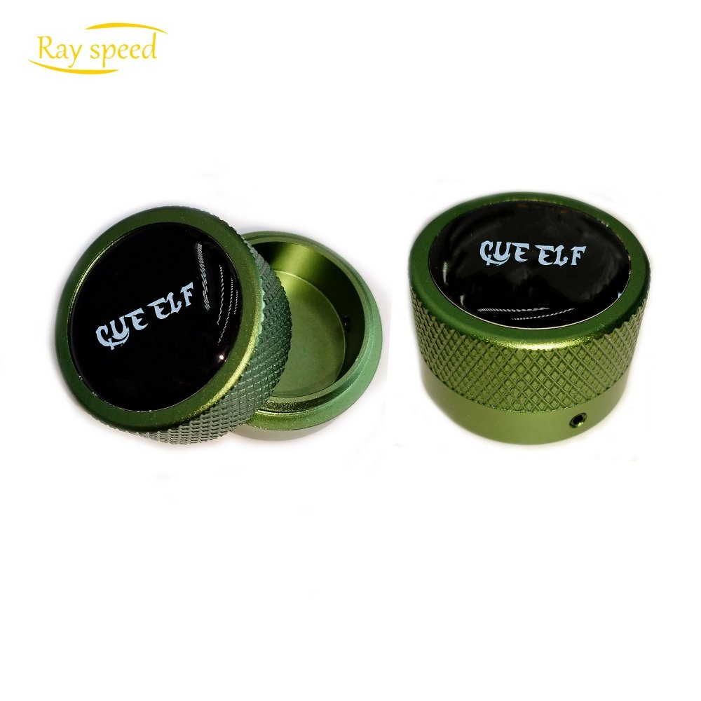 Rayspeed Upgrade Round Pool Cue Chalk Holder-Portable Cue Chalk Holder for Billiard Cue Billiard Snooker Accessory Non-magnetic