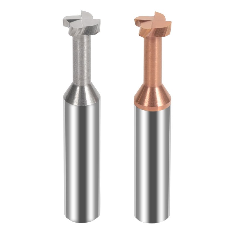 Carbide Aluminum T Slot Milling Cutter HRC55 alloy T-shaped cutter straight shank T-slot cutting tools for aluminum steel use