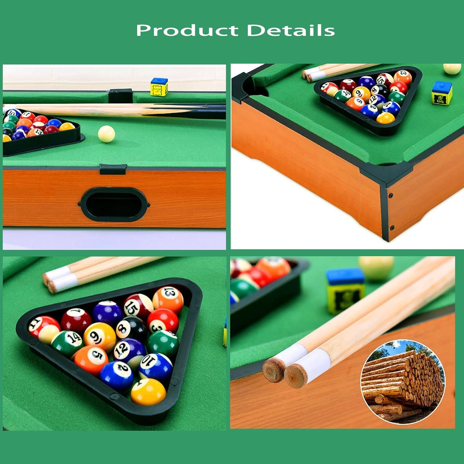 2024 Hot Selling Mini Pool Table Snooker Billiard Tables table game