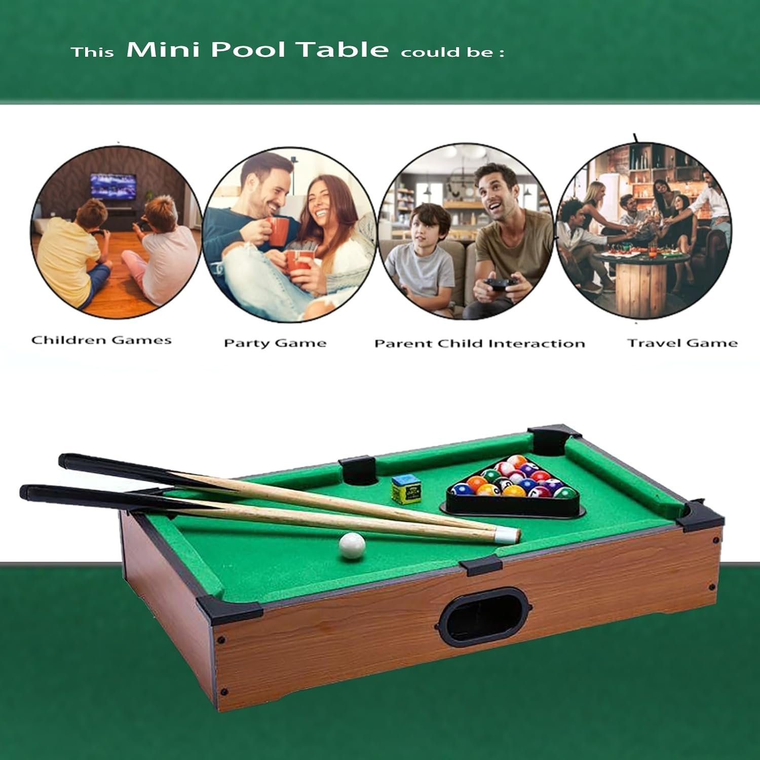 2024 Hot Selling Mini Pool Table Snooker Billiard Tables table game