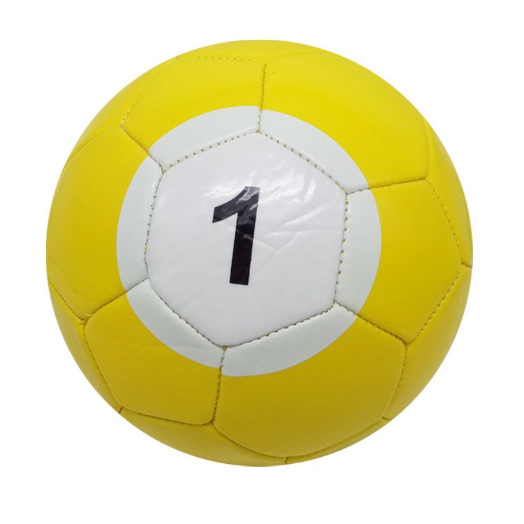 Factory Direct Sales Custom snooker Pool Ball Soccer Ball Size 2,3,4,5 PVC Footballs 32 Panels Rubber Bladder