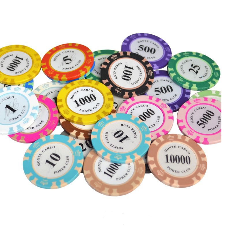 Wholesales 14 Gram 40mm Casino Monte Carlo Jetons Clay Poker Chips