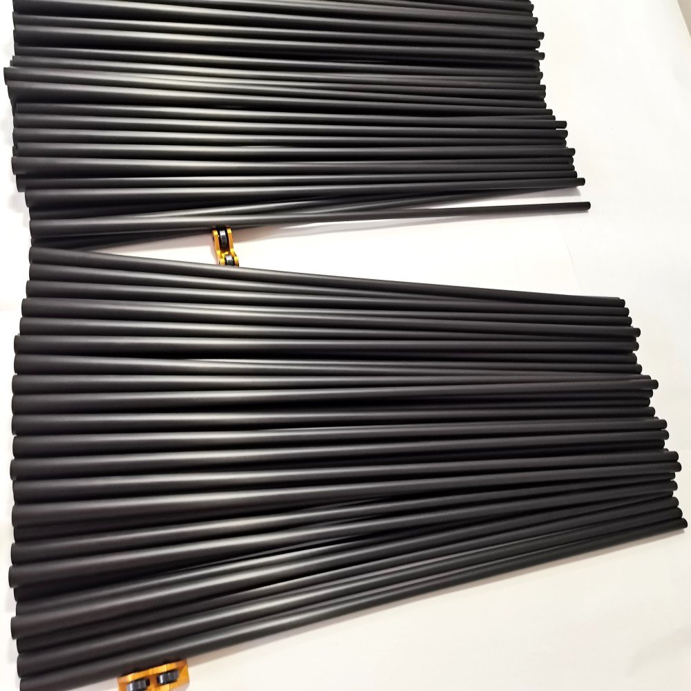 12.4mm carbon fiber pool cue shafts tube, protapered cue blanks with foam filling