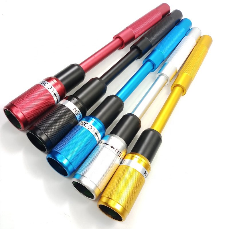 5Colors optional Durable Nine-ball Club Aluminum Alloy Telescopic Pool Cue Extension 33.5cm can extend to 45cm Snooker extenders