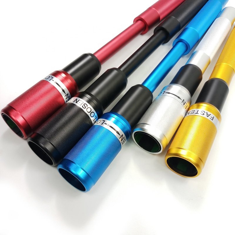 5Colors optional Durable Nine-ball Club Aluminum Alloy Telescopic Pool Cue Extension 33.5cm can extend to 45cm Snooker extenders