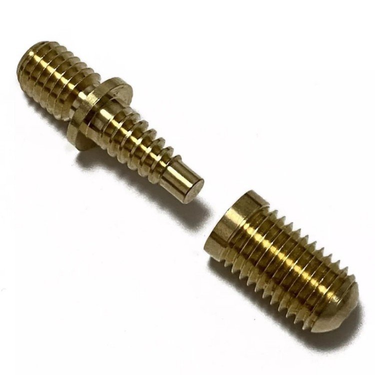 Factory Wholesale Snooker Cue Butt Brass Connector Fitting Male Female Set Billliards Accessories