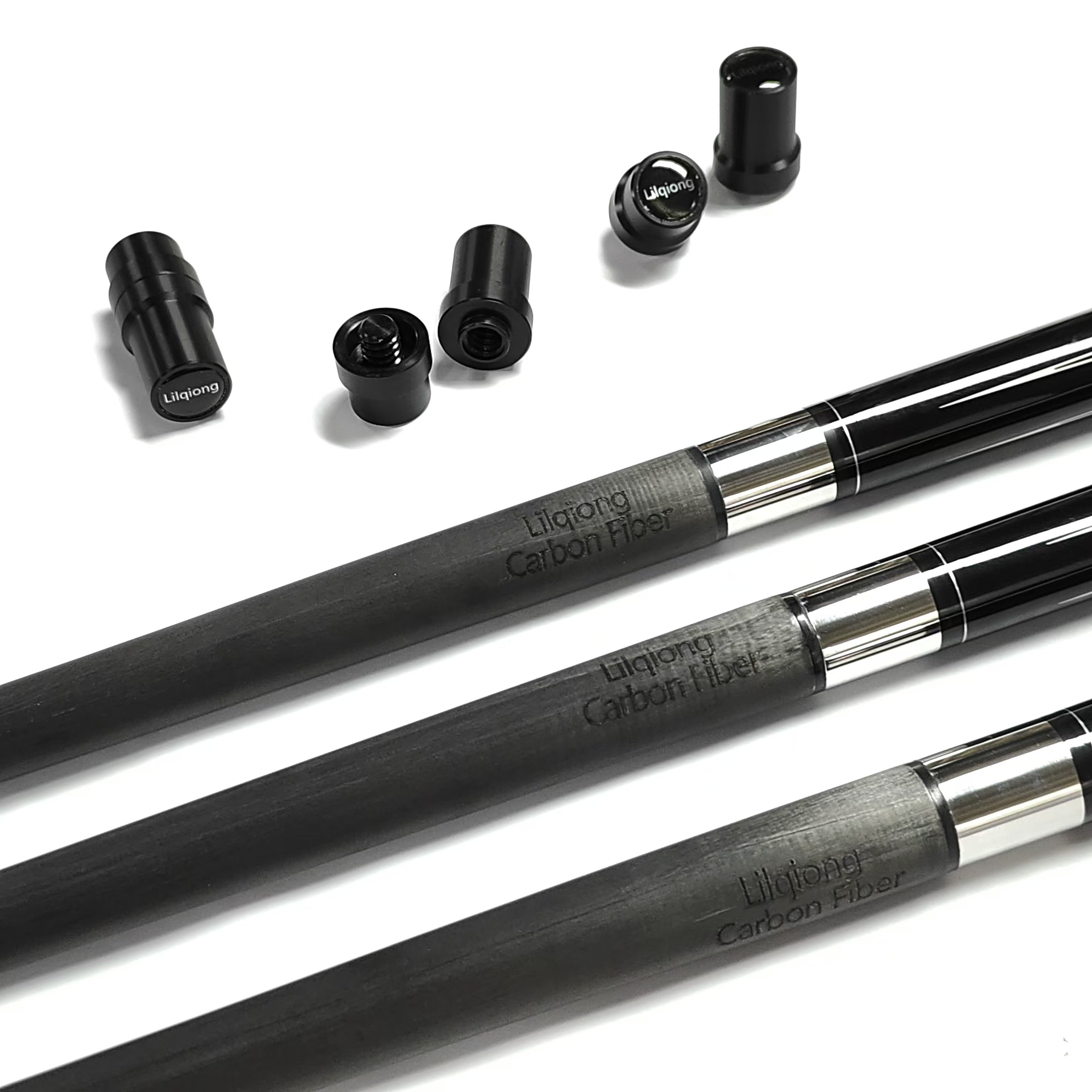 Hot Sell Superior Quality 58'' 1/2-pc Billiard Pool Cue with Carbon Fiber Forearm/Uni-Lock Joint and with Extension