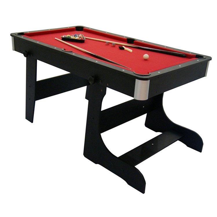 Factory Whosale 5 FT Wood Leg Foldable Billiard Pool Table