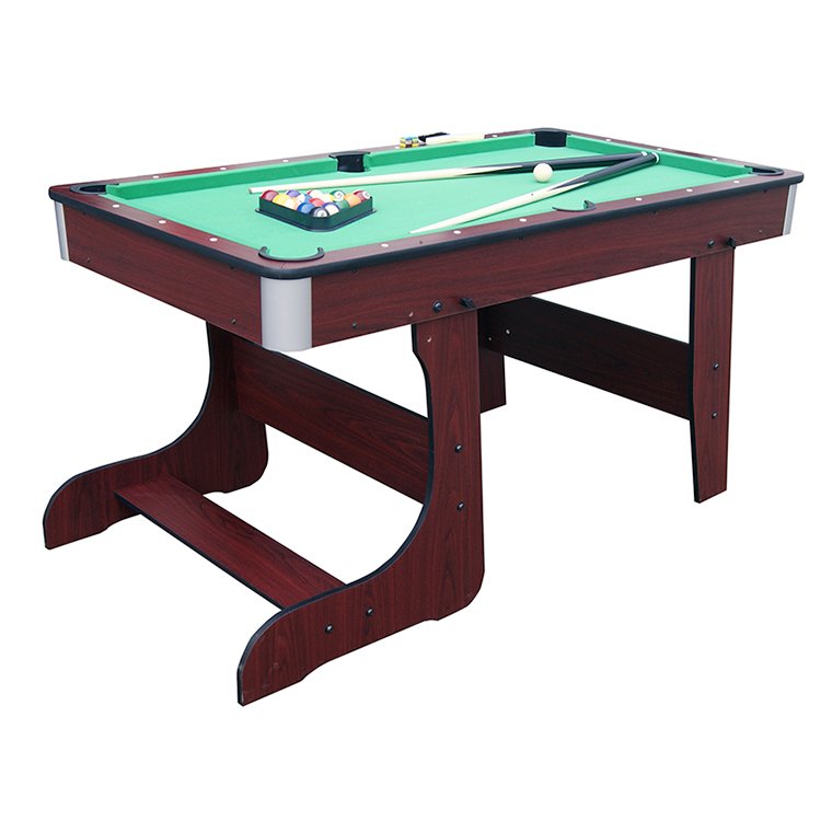 Factory Whosale 5 FT Wood Leg Foldable Billiard Pool Table