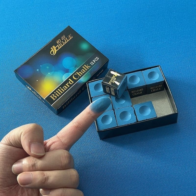 Bojue Wholesale High Quality Snooker billiards Custom Billiard Accessories Pool Cue blue Chalk