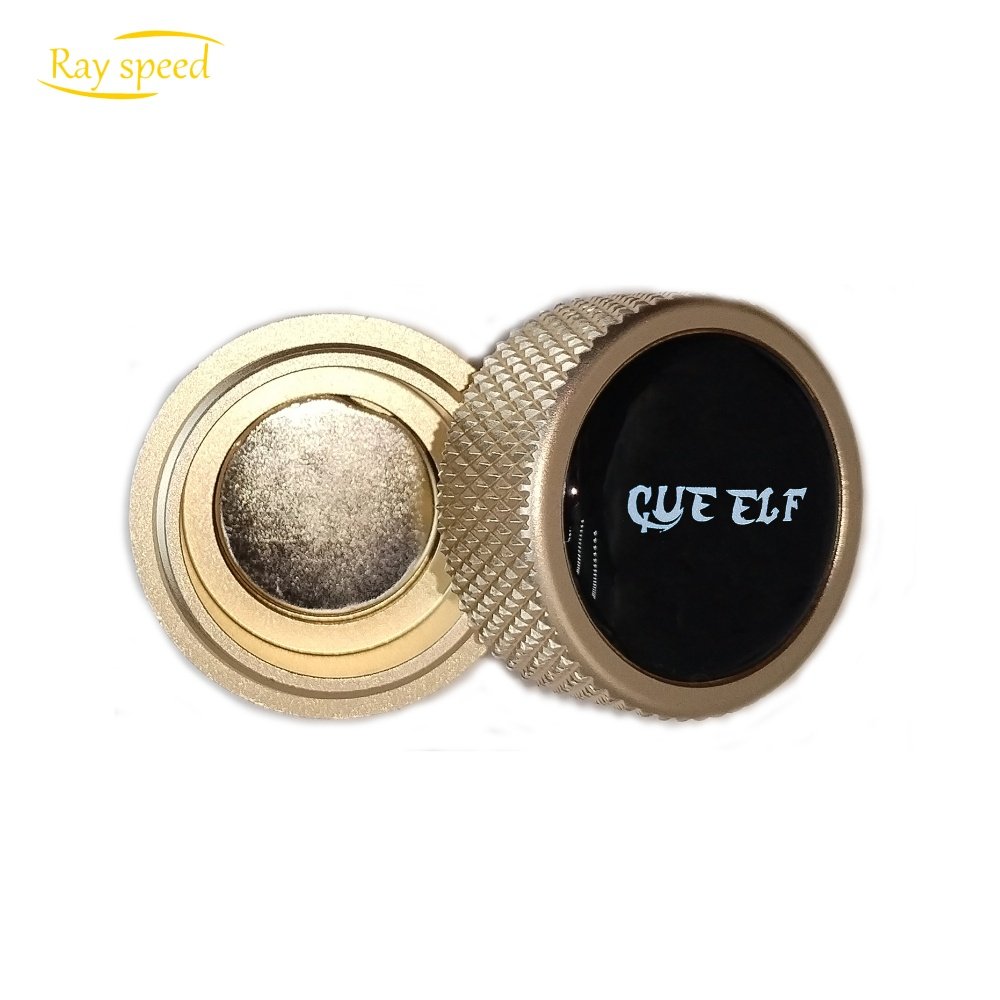Rayspeed Round Magnetic Pool Cue Chalk Holder-Portable Cue Chalk Holder For Billiard Cue Billiard Snooker Accessory
