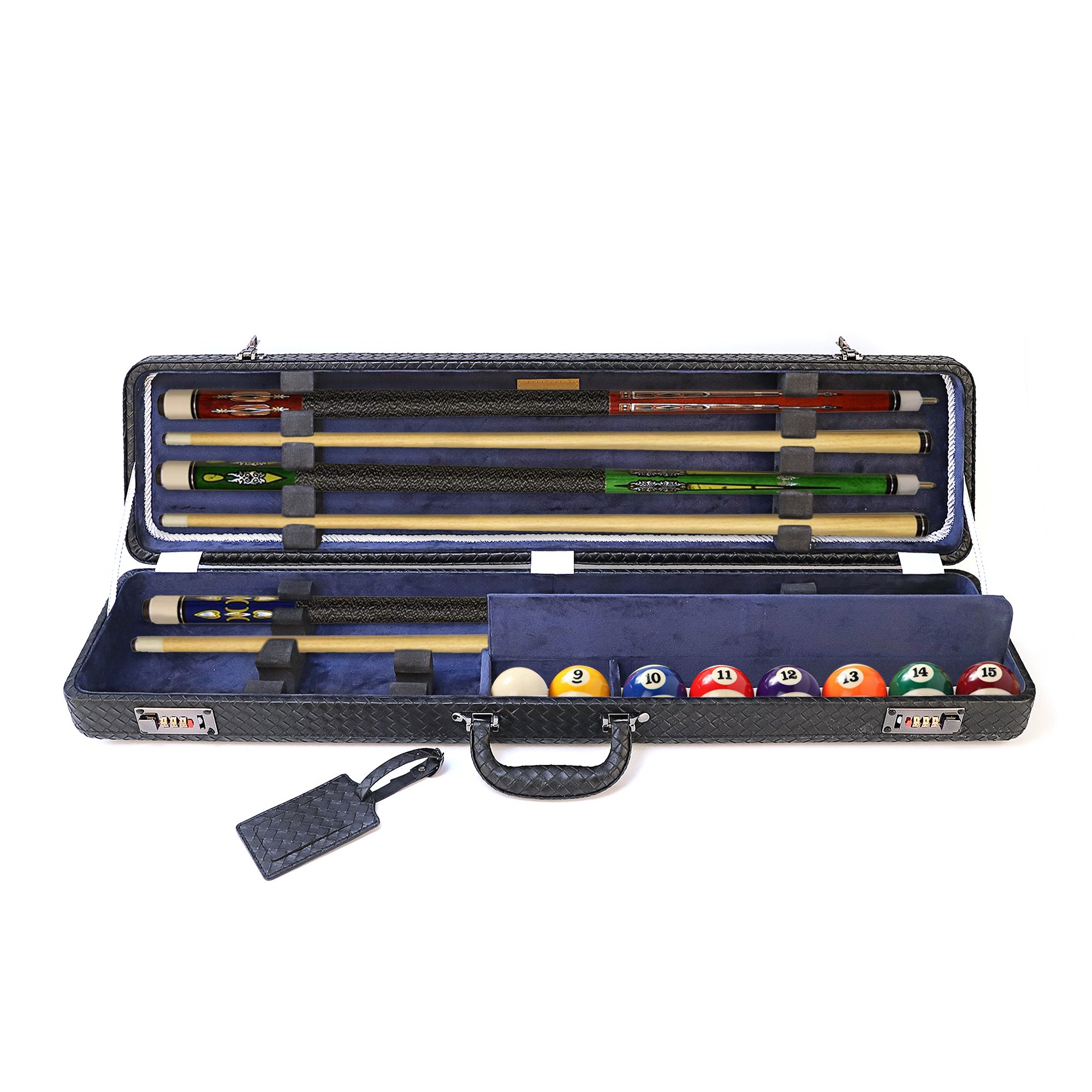 EVA Leather 1piece Snooker Billiard Hard Cue Cases, Pool Storage Box