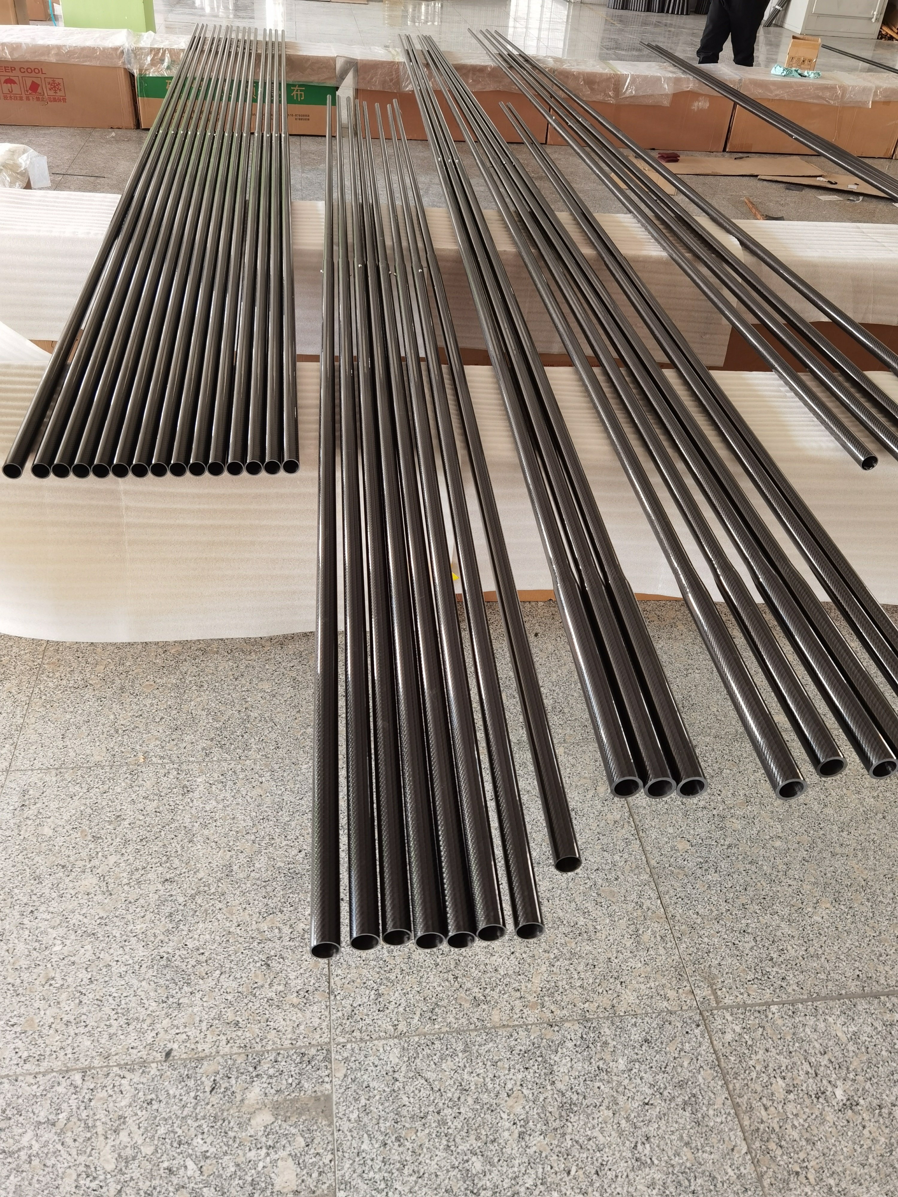OEM High Quality Carbon Tapered Pool Cue Billiard Shaft Industrial Use Conical Carbon Fiber Tube