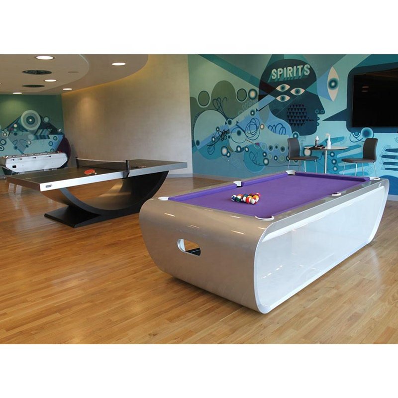 Wholesale Bespoke Premium Billiards Tables Modern Pool Table In Black Finish