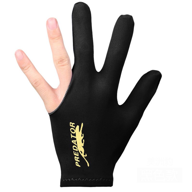 China Manufactured 3 Finger Classic Billiard Pool Glove Billiard Gym Game Mittens Snooker & Billiard Table Gloves Accessory