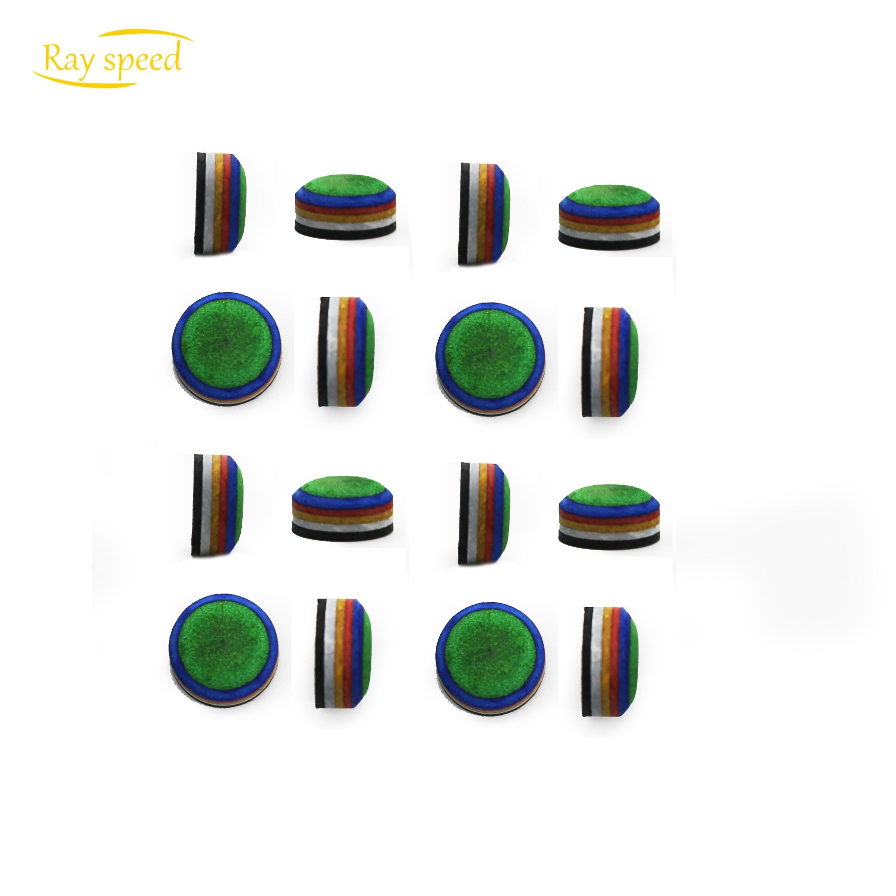 Rayspeed High Quality 6 Layers Tip Hot Sale 11.5/13/14mm Yellow Leather Pool Billiard Snooker Cue Accessories Tips