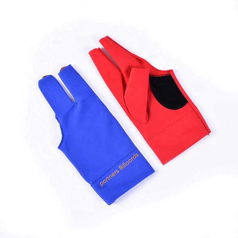Wholesale Billiard Cue Gloves High Quality Three Finger Durable Snooker Gloves Factory Wholesale for Pool palyer