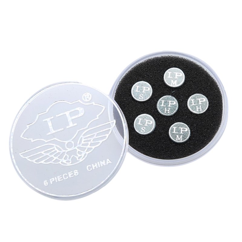 LP high quality single layer leather 10mm to 13mm snooker cue tips