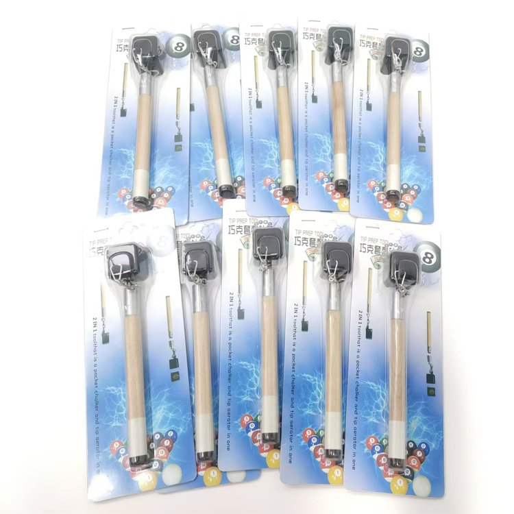 Hot Sale Pen-Shaped Pool Cue Tip Shaper Snooker & Billiard Accessory with Chalk Holder