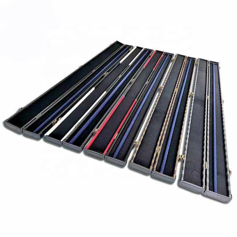 Factory Wholesale 3/4 Billiard Cue Case Snooker Pool Cue Box 1/2 Cue Case